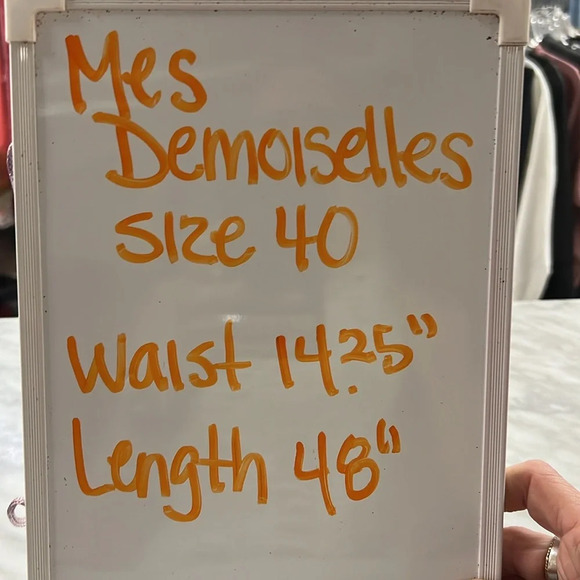 Mes Demoiselles Gray and White Stripe Apron Dress Size 40/US8 - Picture 9 of 11